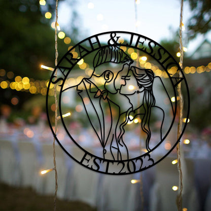 Custom Metal Portrait Sign