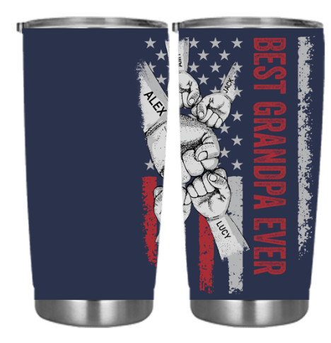 ✨BEST DAD EVER Custom Stainless Steel Tumbler