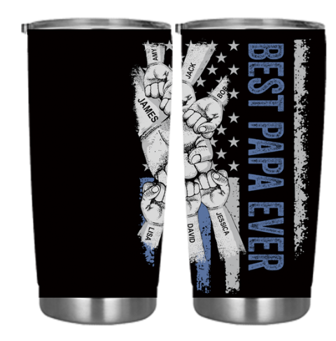 ✨BEST DAD EVER Custom Stainless Steel Tumbler