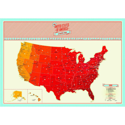 50% OFF⭐️Scratch Off Map Of the United States.⭐️