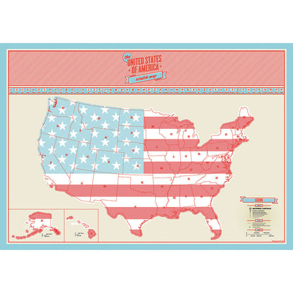 50% OFF⭐️Scratch Off Map Of the United States.⭐️
