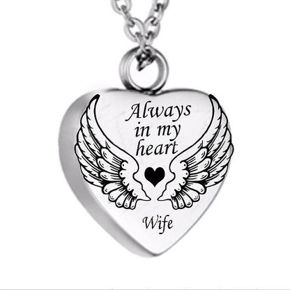 ✨ A Piece Of My Heart Lives In Heaven-Souvenir/Urn Pendant✨