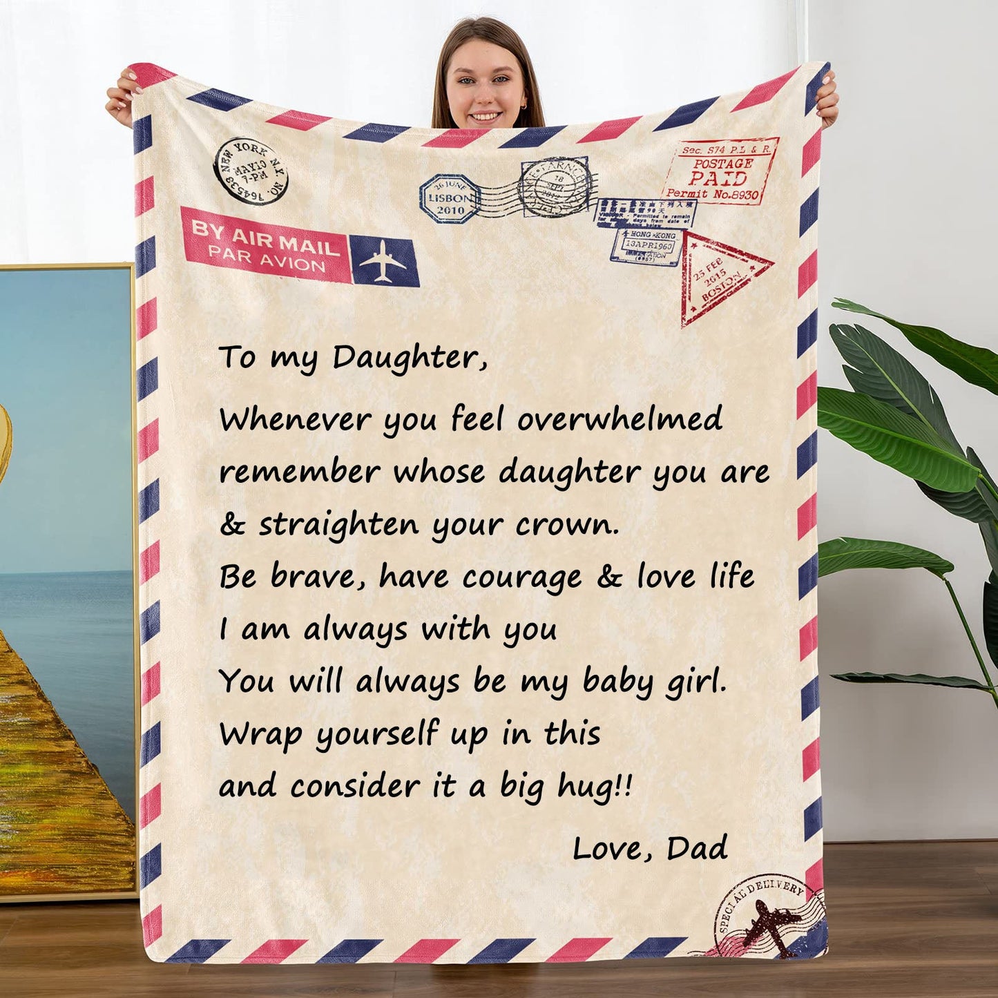 DAUGHTER from DAD | Premium Plush Blanket