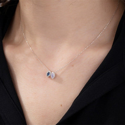 Multicolor Crystal Birthday Stone Necklace