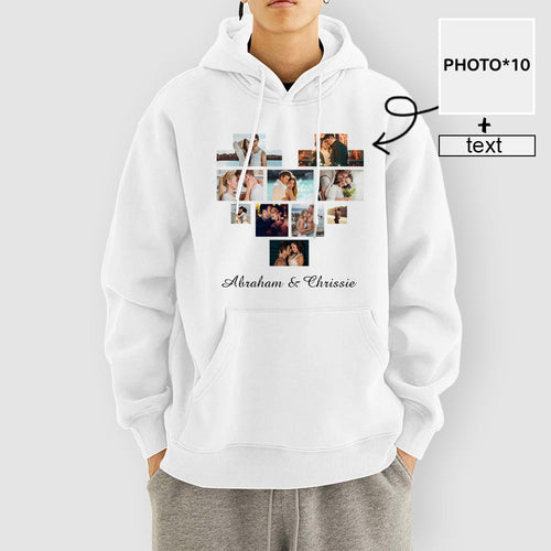 Valentine's Day Custom Heart Shape Hoodies