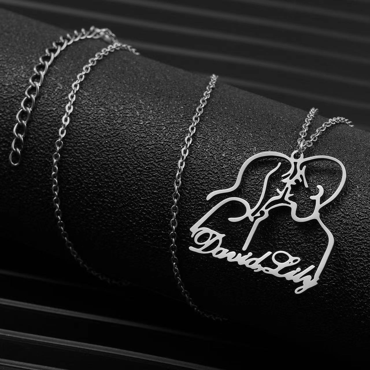 Personalized Line Necklace/Keychain