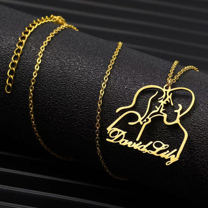 Personalized Contour Necklace/Keychain