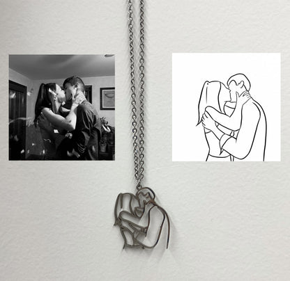 Personalized Contour Necklace/Keychain