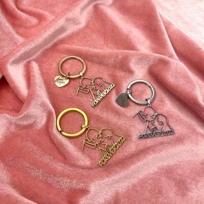 Personalized Contour Necklace/Keychain