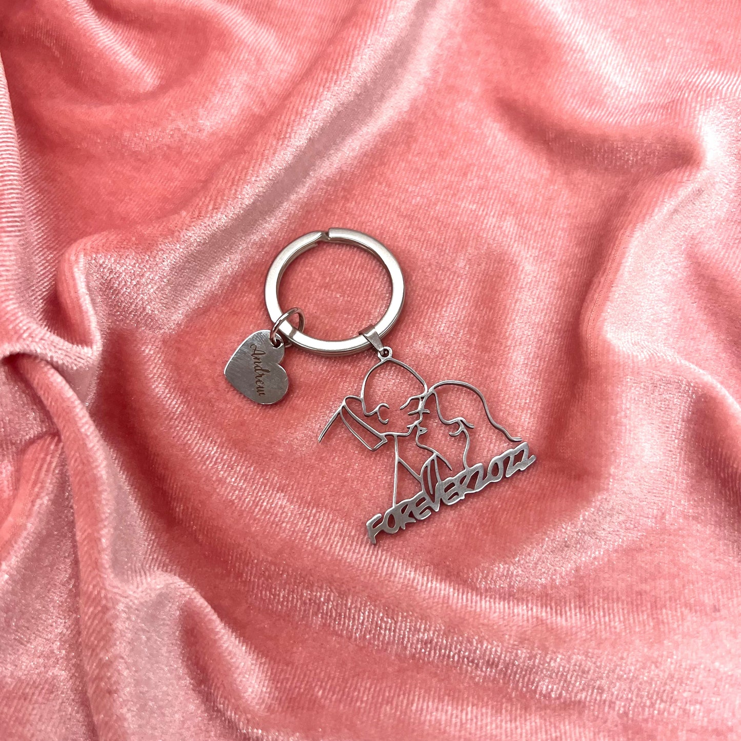 Personalized Line Necklace/Keychain