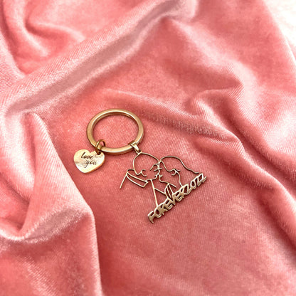 Personalized Contour Necklace/Keychain