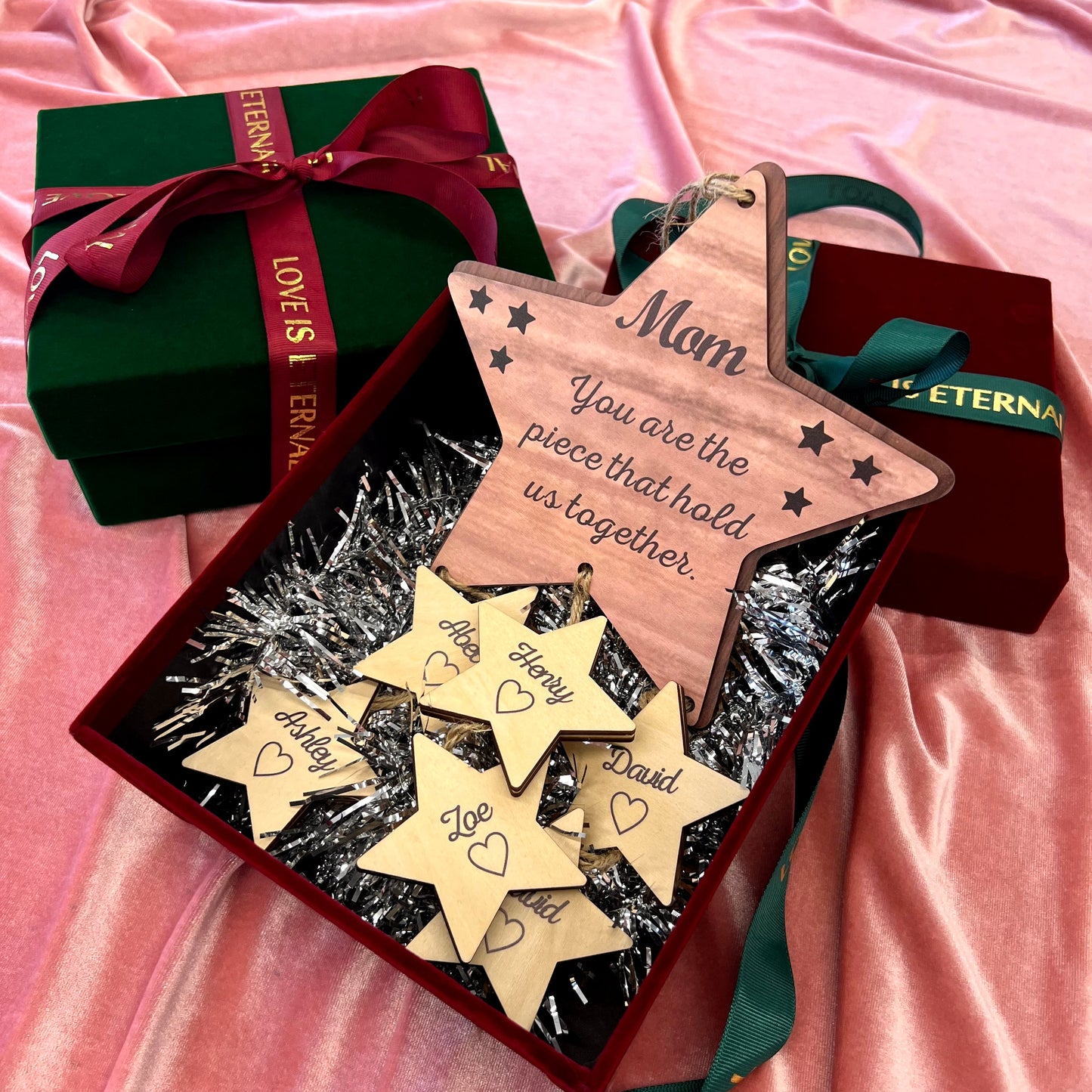 Customized Wooden Star Hanging Ornament