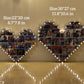 Custom Heart Shape Photo Collage Lamp with Your Photos