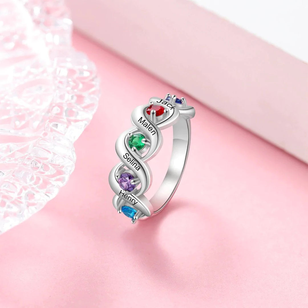 💕Personalized Mothers Rings with Birthstones