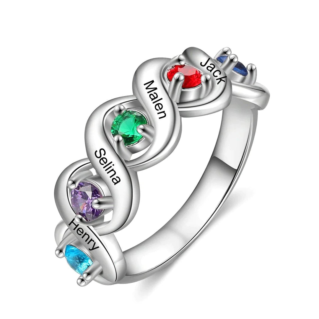 💕Personalized Mothers Rings with Birthstones
