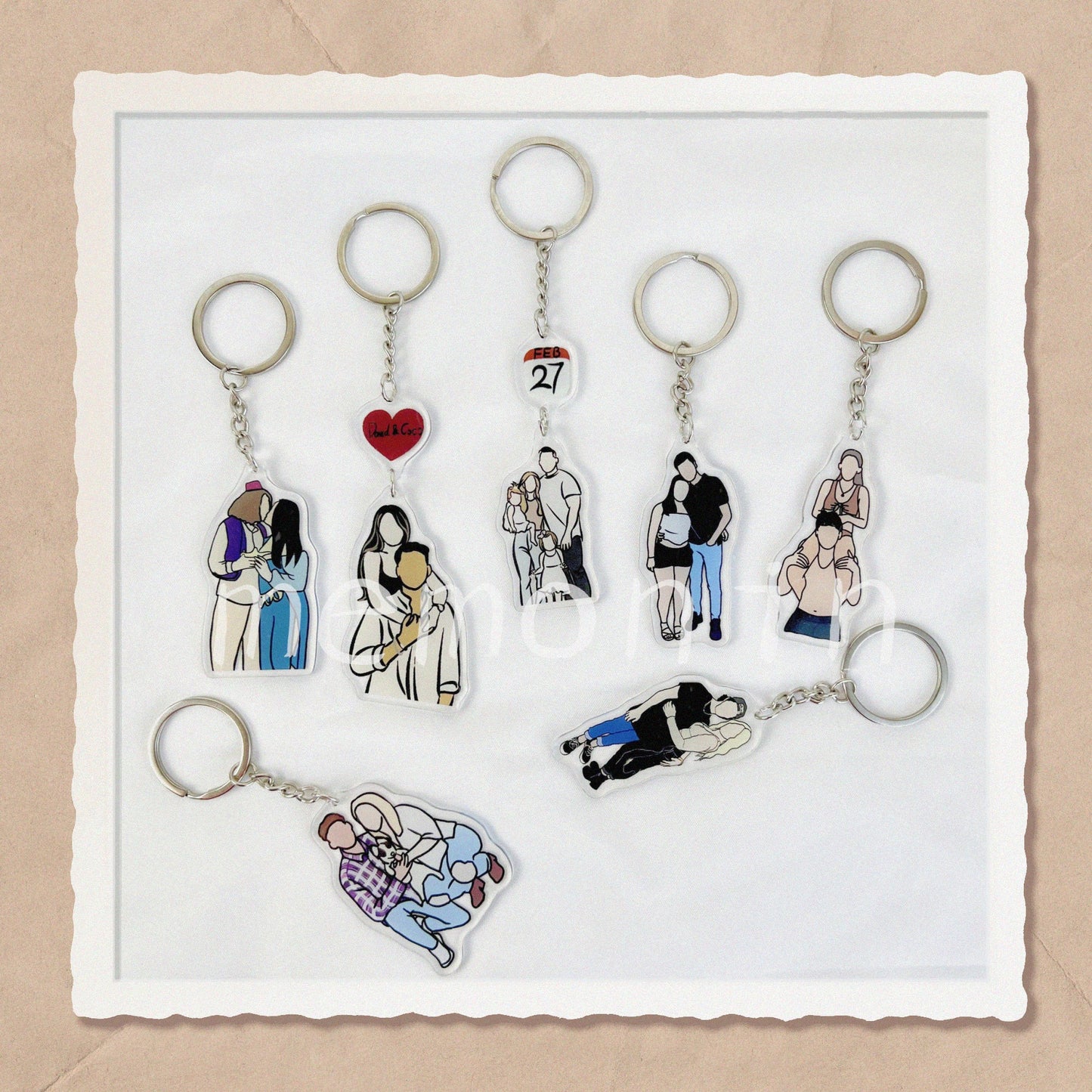 Personalized Portrait Keychain