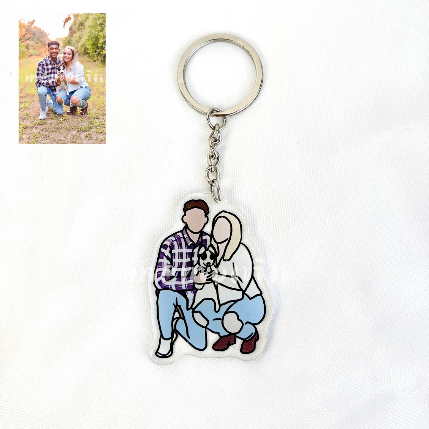 Personalized Portrait Keychain