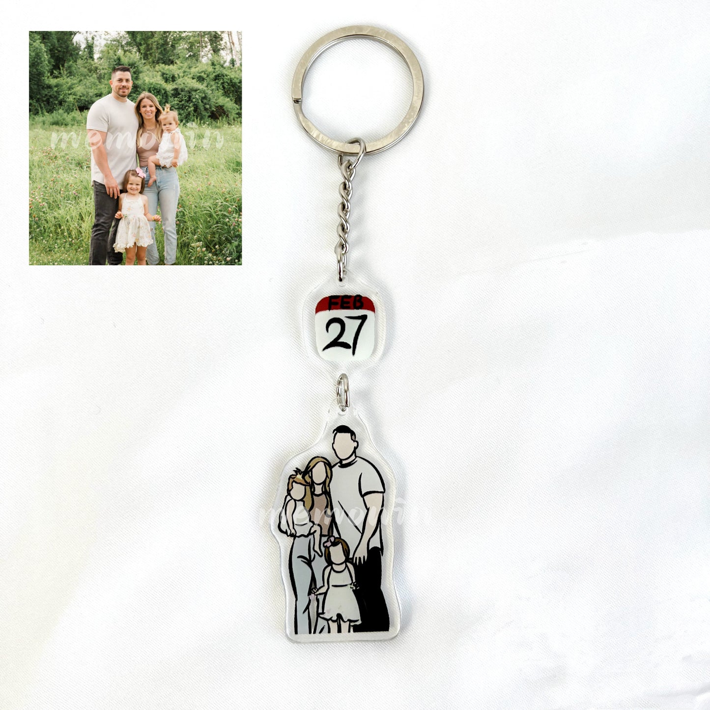 Personalized Portrait Keychain