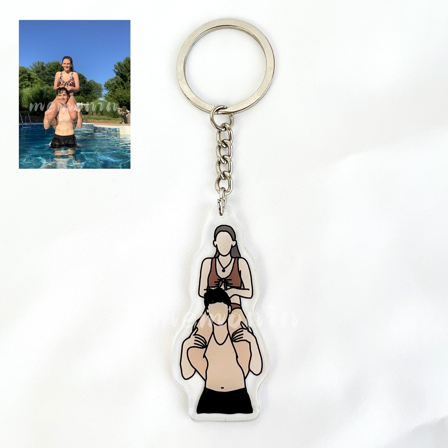 Personalized Portrait Keychain