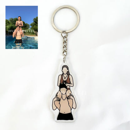 Personalized Portrait Keychain