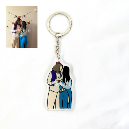 Personalized Portrait Keychain