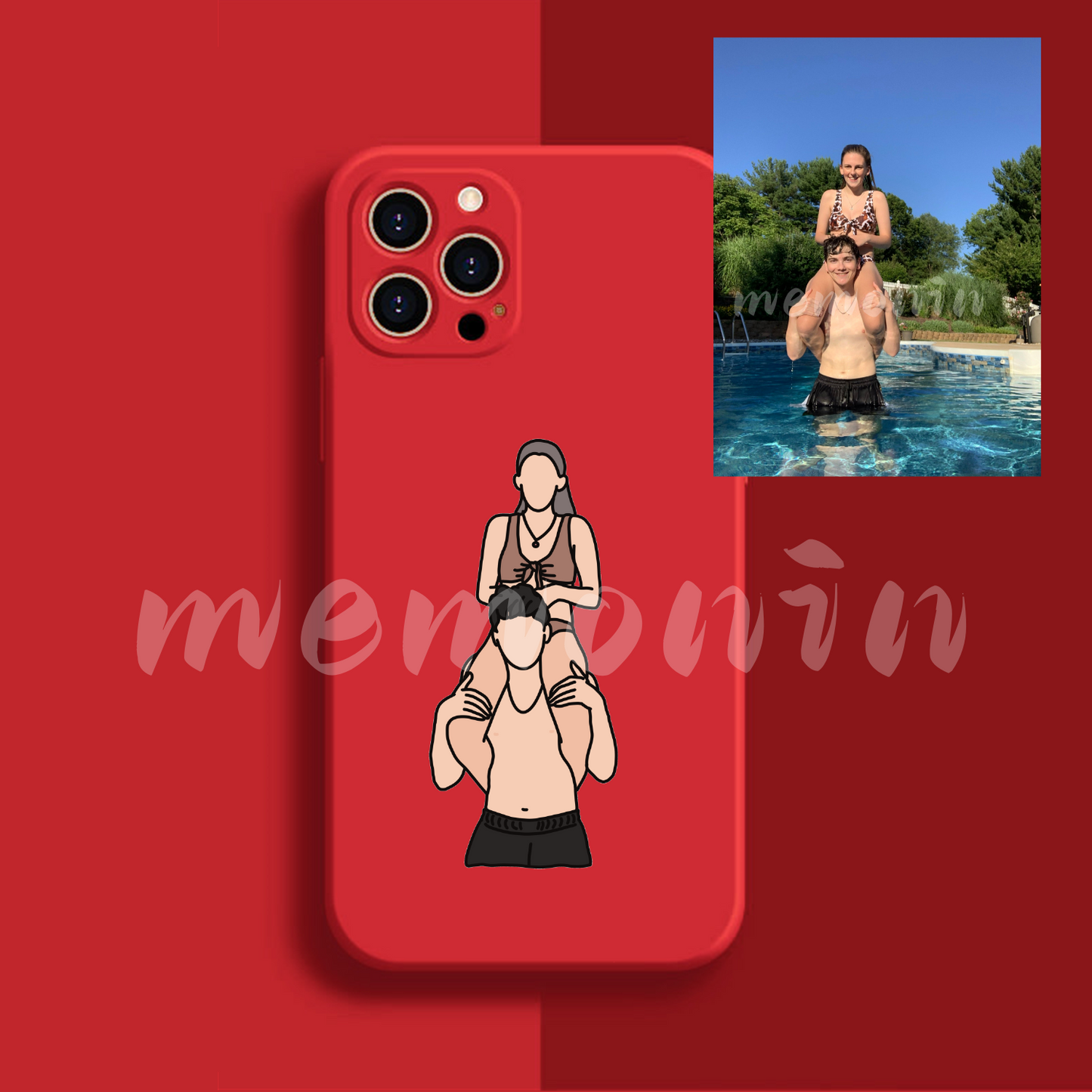 Custom Portrait Phone Case (Liquid silicone)