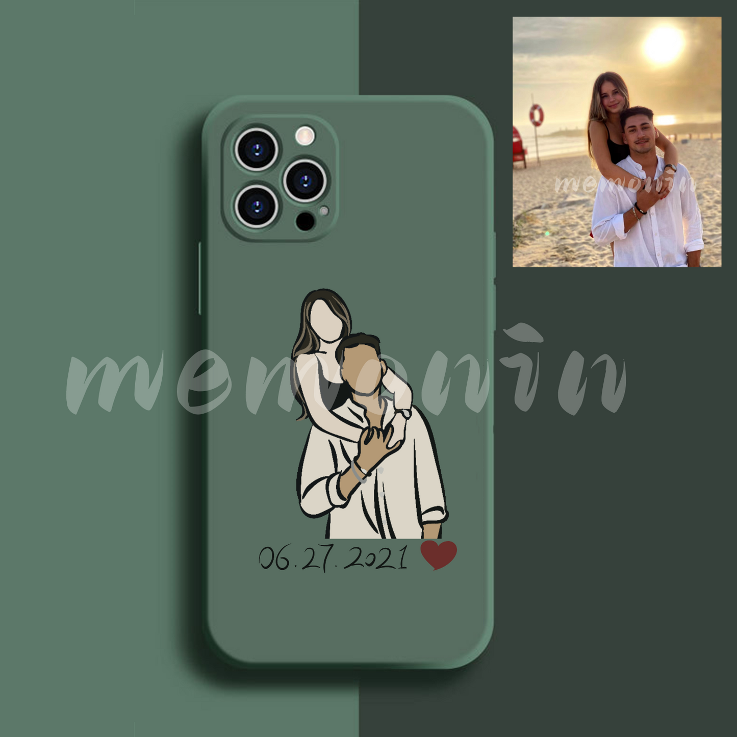 Custom Portrait Phone Case (Liquid silicone)