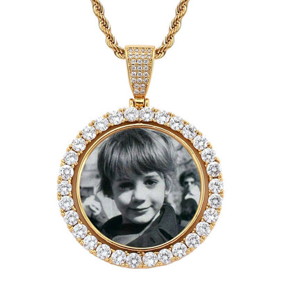 Custom Double Sided Spinning Photo Pendant