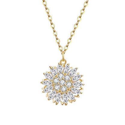Spinning Sunflower Necklace