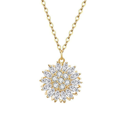 Spinning Sunflower Necklace