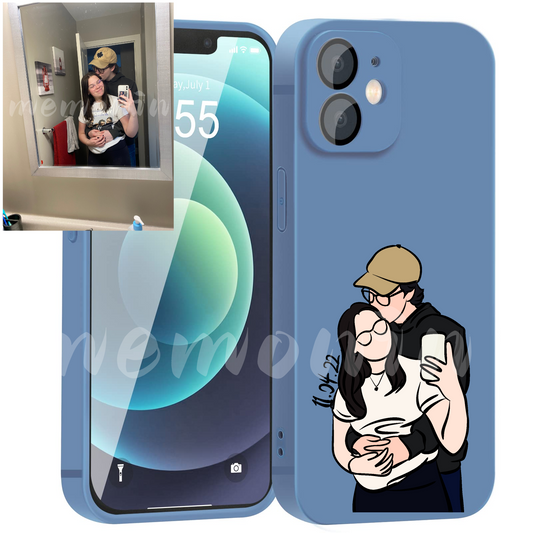 Custom Portrait Phone Case (Liquid silicone)