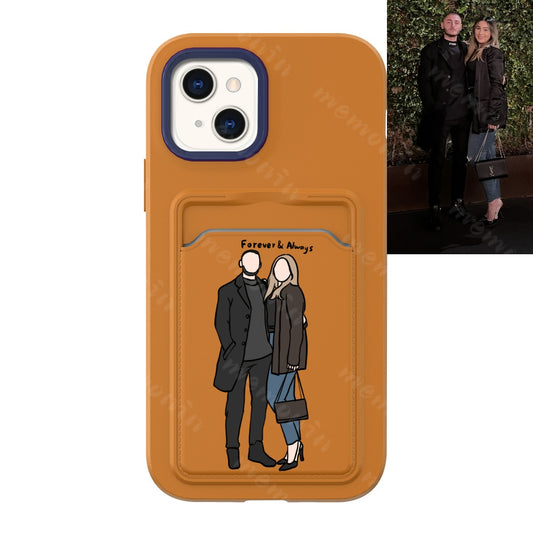 Custom Portrait Phone Case (Three in one two-tone multifunction)