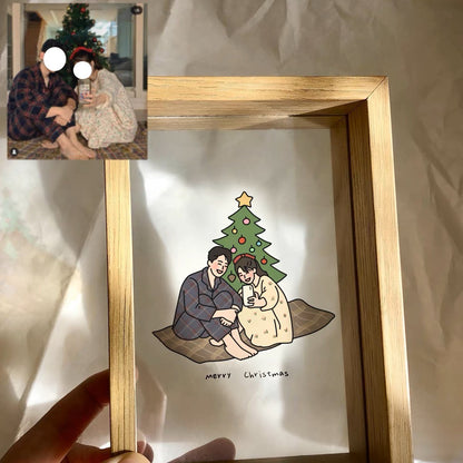 Custom Portrait Glass Frame