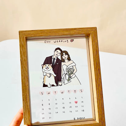 Custom Portrait Glass Frame