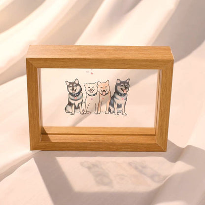 Custom Portrait Glass Frame