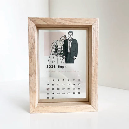Custom Portrait Glass Frame