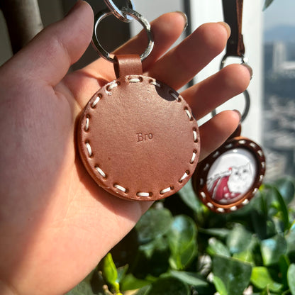 Personalized Leather Keychian