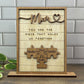 You Are The Piece That Holds Us Together Mom - Personalized Wooden Puzzle Sign