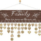 Wooden Reminder Tracker Calendar Board Wall Hanging