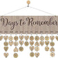 Wooden Reminder Tracker Calendar Board Wall Hanging
