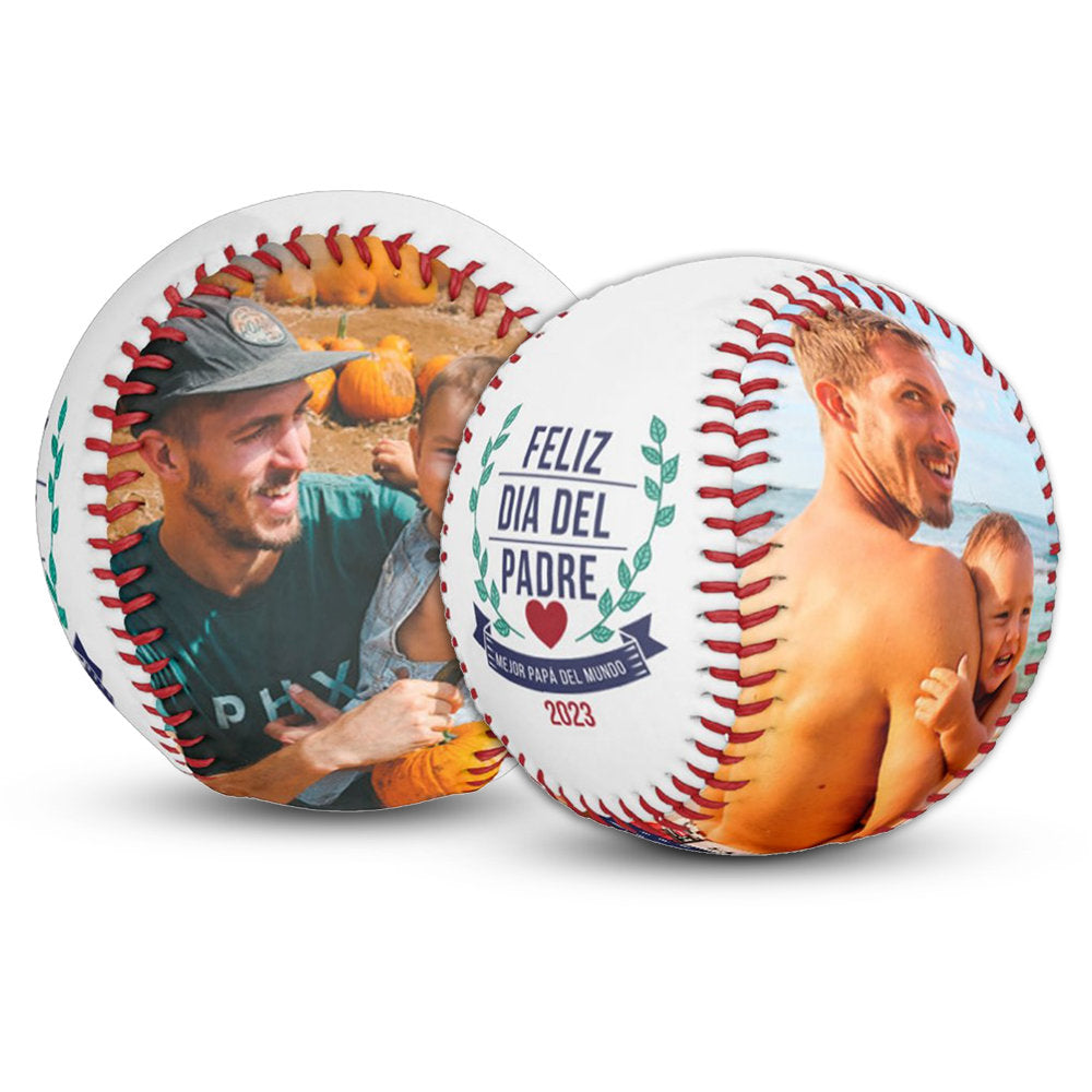 Personalized Photo Baseball - Father's Day Baseball Gifts for Baseball Lovers