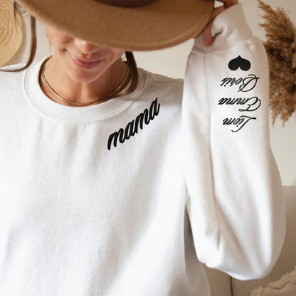 Custom Mama Sweatshirt with Children Name