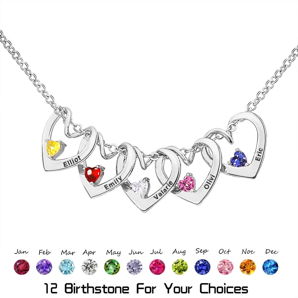 💕Heart of Love Birthstone Necklace for lover