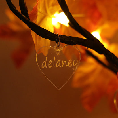 Personalized Heart Photo Tree Lights