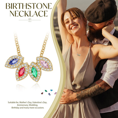Multicolor Crystal Birthday Stone Necklace