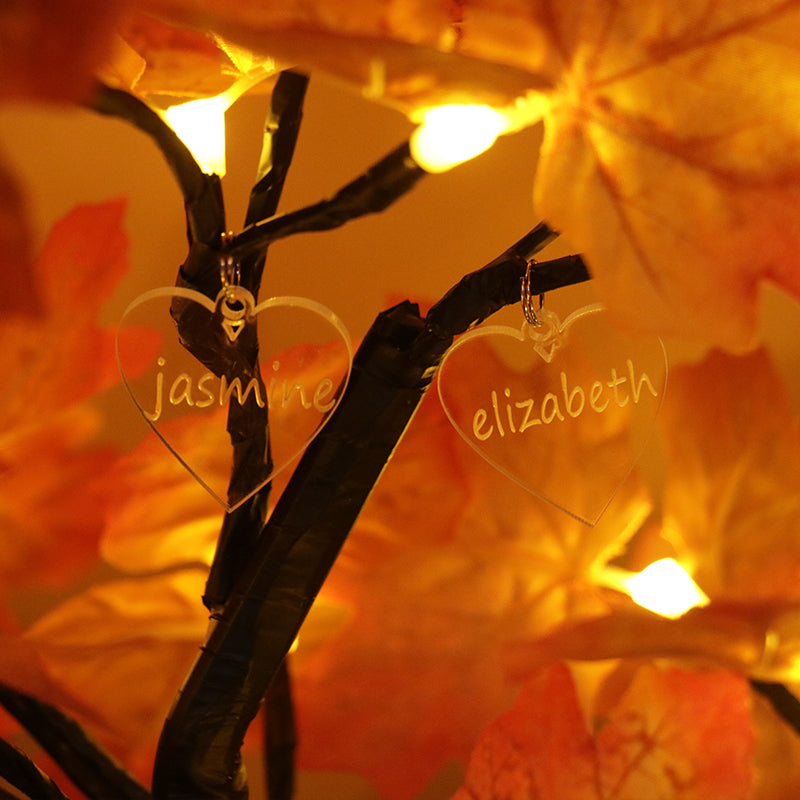 Personalized Heart Photo Tree Lights