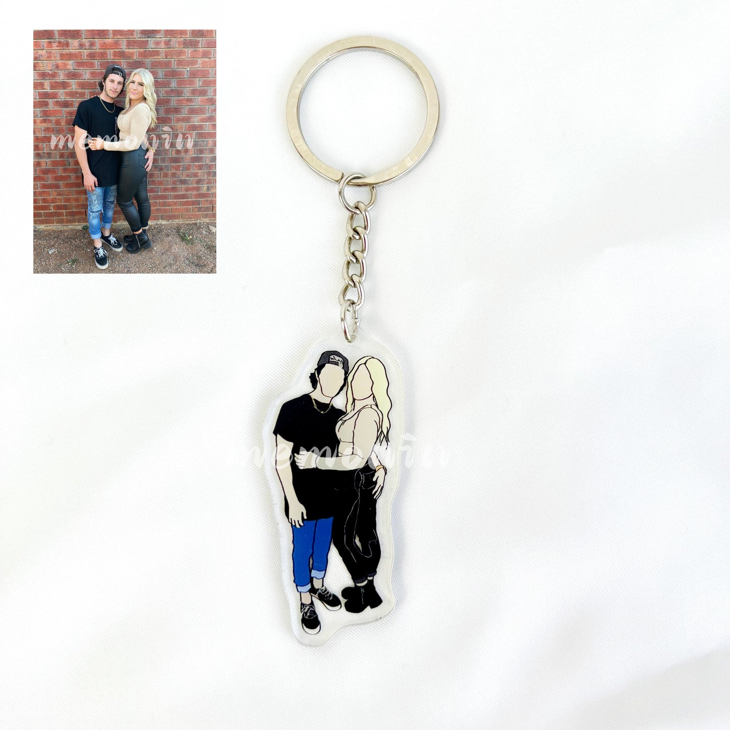 Personalized Portrait Keychain