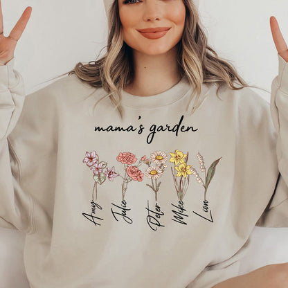 Mom's Garden is Her Children Customized Hoodie