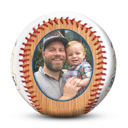 Personalized Photo Baseball - Father's Day Baseball Gifts for Baseball Lovers