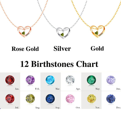 💕Heart of Love Birthstone Necklace for lover